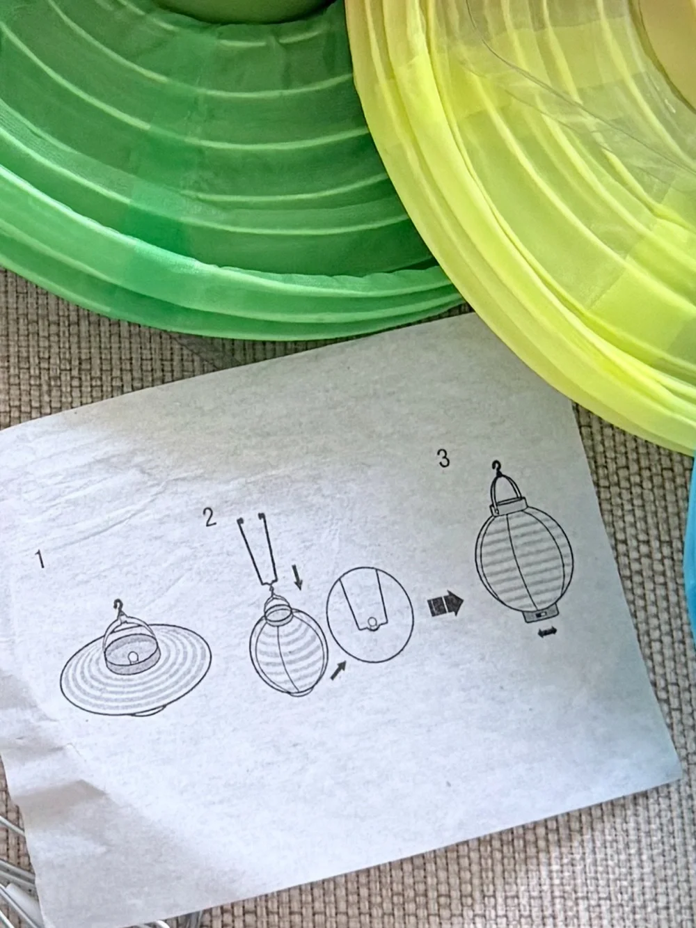 Nicole’s Garden Party 6 LED Nylon Lanterns Used 1X Indoor/outdoor Colorful